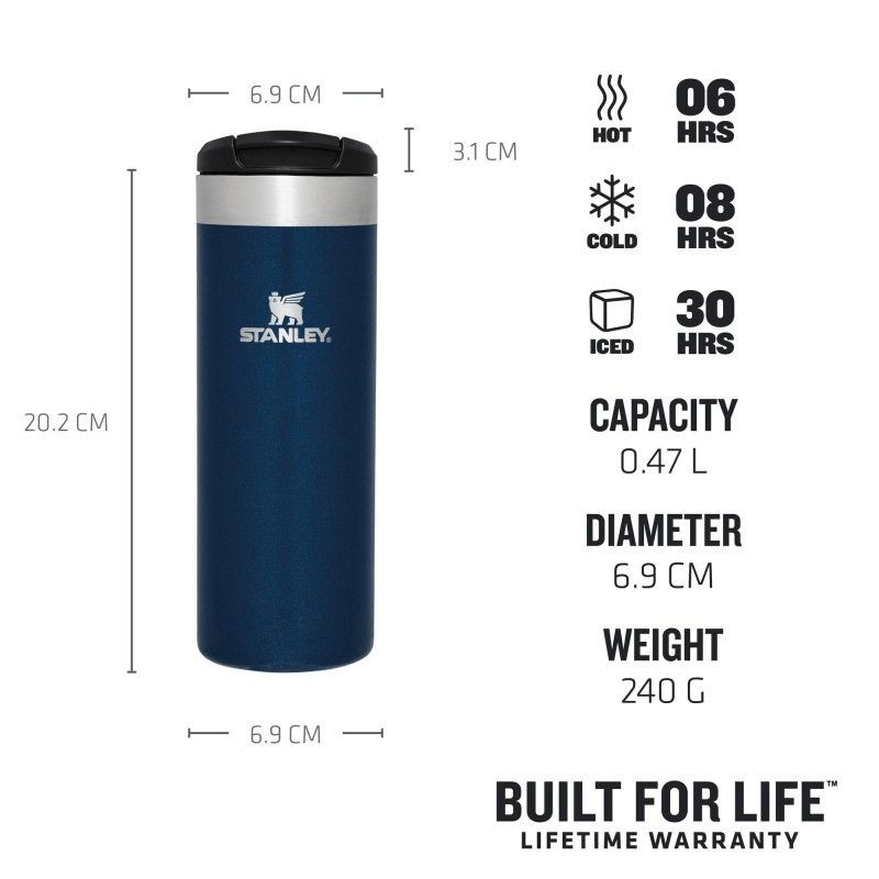 STANLEY Termo hrnček Aerolight 470ml Blue Metallic 1